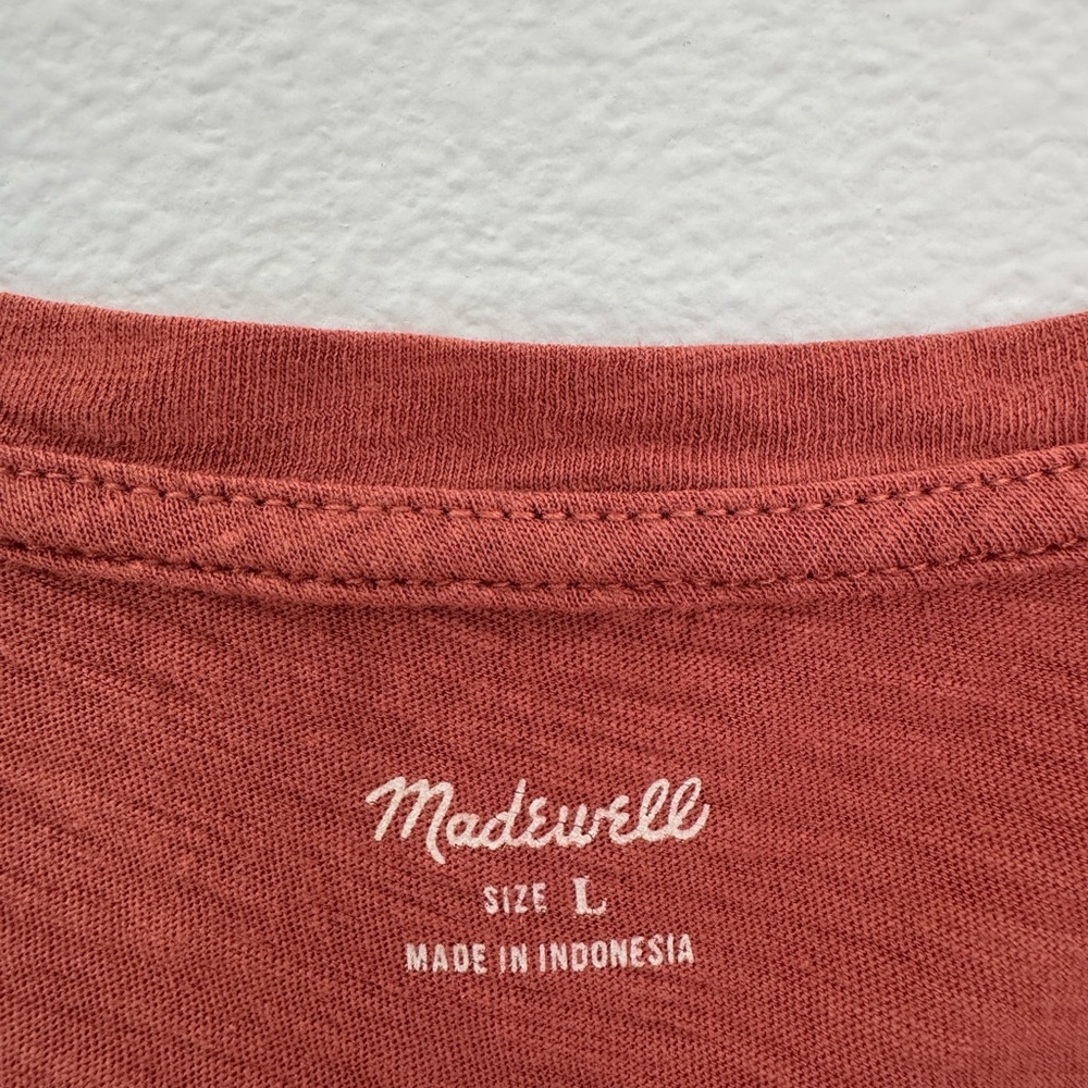 Madewell V-Neck Women's Rust Sleeveless Top- Large - Picture 2 of 3